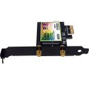 UBIT WiFi 6 AX200 2974Mbps Dual-Band 160 MHz PCIe x1 WLAN/BT 5.0 Card no Antenna