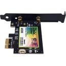 UBIT WiFi 6 AX200 2974Mbps Dual-Band 160 MHz PCIe x1 WLAN/BT 5.0 Card no Antenna