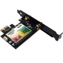 UBIT WiFi 6 AX200 2974Mbps Dual-Band 160 MHz PCIe x1 WLAN/BT 5.0 Card no Antenna