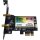 UBIT WiFi 6 AX200 2974Mbps Dual-Band 160 MHz PCIe x1 WLAN/BT 5.0 Card no Antenna