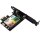UBIT WiFi 6 AX200 2974Mbps Dual-Band 160 MHz PCIe x1 WLAN/BT 5.0 Card no Antenna