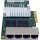 Fujitsu Primergy D3045-A11 GS1 Quad Port GbE PCIe x4 NIC for RX TX no Bracket