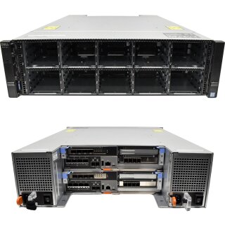 Dell Storage Center SC7020 2x Controller E18M001 30x SFF 2,5 SFP+ 3x120GB 2x PSU
