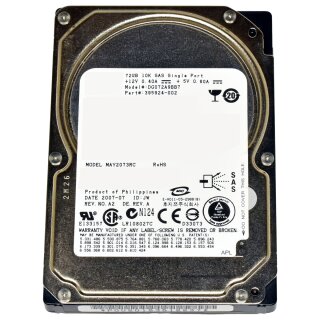 Fujitsu 72GB 2.5" 10K 3G SAS HDD MAY2073RC