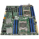 Supermicro E-ATX Mainboard X10DRH-C Rev.1.01 Dual LGA-2011-3 Socket with 2U CPU-Kühlkörper / Heatsink SNK-P0048PS without CPU / ohne Prozessor