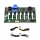 DELL 0R3GPC 8-Port 2.5" SFF SAS/SATA Drive Backplane for PowerEdge + 2x Cables