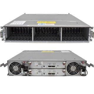 HP MSA 2050 SFF Enclosure Q1J01B 2x 6G x2 Controller 876146-001 24x SFF 2.5 noHDD