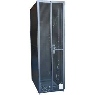HP Rittal A642 1075 G2 P9K08A 863179-001 42 U/HE Server Rack !Front doors bent!