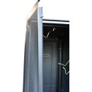 HP Rittal A642 1075 G2 P9K08A 863179-001 42 U/HE Server Rack !Front doors bent!