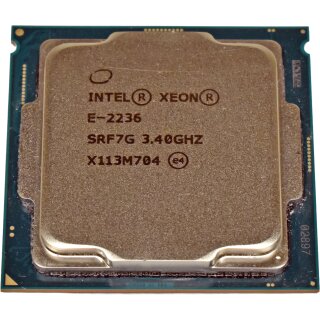Intel Xeon E-2236 Processor 6-Core 3.40GHz 12 MB Cache SRF7G FCLGA1151