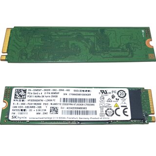 DELL 00W5XP SK hynix PC611 HFS256GD9TNI 256GB SSD M.2 2280 NVMe PCIe Gen3 x4