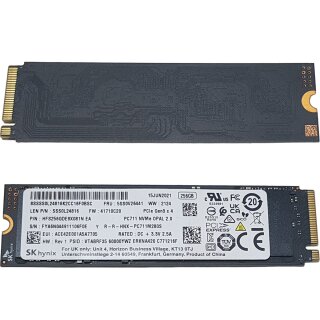 Lenovo 5SS0V26441 SK hynix PC711 SSS0L24816 256GB SSD M.2 2280 NVMe PCIe Gen3 x4