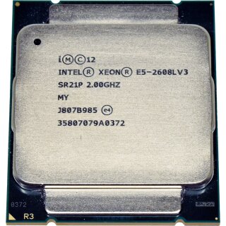 Intel Xeon E5-2608L Processor 6-Core 2.00GHz 15 MB Cache SR21P FCLGA2011