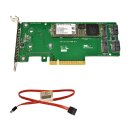 HP Dual M.2 2280 SATA PCIe x8 Riser Card/Adapter...