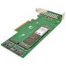 HP Dual M.2 2280 SATA PCIe x8 Riser Card/Adapter 759505-001 HP 120GB SSDSCKHB120G4P SSD M.2 2280 6G SATA +Kabel 798565-001