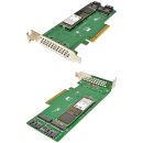 HP Dual M.2 2280 SATA PCIe x8 Riser Card/Adapter 759505-001 HP 120GB SSDSCKHB120G4P SSD M.2 2280 6G SATA +Kabel 798565-001