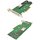 HP Dual M.2 2280 SATA PCIe x8 Riser Card/Adapter 759505-001 HP 120GB SSDSCKHB120G4P SSD M.2 2280 6G SATA +Kabel 798565-001