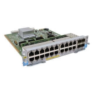 HP J9990A 20-Port RJ-45 GE PoE+ Expansion Module 4x SFP+ 10GE for Aruba 5400R zl