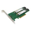 HP 759238-001 759505-001 Dual M.2 SATA PCIe x8 Riser Card...
