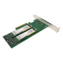HP 759238-001 759505-001 Dual M.2 SATA PCIe x8 Riser Card +2x M.2 SATA SSDs +Cables FP
