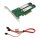 HP 759238-001 759505-001 Dual M.2 SATA PCIe x8 Riser Card +2x M.2 SATA SSDs +Cables FP