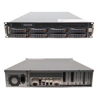 2U Server mit Supermicro  H12SSL-NT Board EPYC7513 32C 2,6GHz 128GB RAM 2x P1000 120GB Intel Optane M.2 SSD 8x LFF Bay Caddys