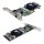 Areca ARC-1882i Dual-Port 6G SAS 1GB Cache RAID Controller +Cables +BBU FP