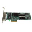 Intel PRO/1000VT Quad Port PCIe Gigabit Ethernet Server Adapter Dell P/N 0YT674 FP