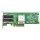 QLogic QLE2562-IBMX Dual-Port 8GE FC PCI-E x8 Network Adapter 42D0516 LP 2x Mini GBIC