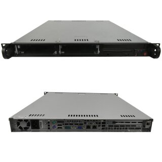 19" Supermicro CSE-811T300B 1U Xeon X3220 QC 2,4 GHZ 8 GB RAM 2 x 3,5" HD