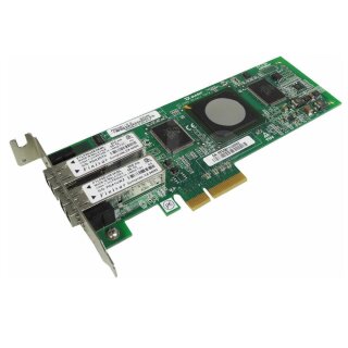 QLogic QLE2462-HP FC Dual-Port 4GBit PCIe x4 Host Bus Adapter LP SP# 407621-001