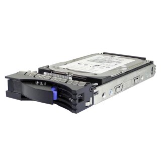 IBM 73GB 3.5" 15K SAS HotSwap Festplatte 10N7230 mit Rahmen