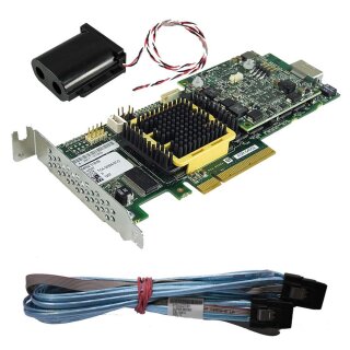 Adaptec ASR-5405Z SAS/SATA RAID Controller + BBU ZMM-100CC + Kabel #1 Low Profile