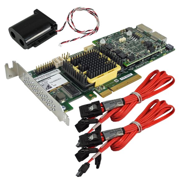 Adaptec ASR5805Z SAS/SATA RAID Controller + BBU + 2x Kabel Low Profile