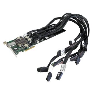 HP 468405-002 24 Bay 3Gb SAS Expander Card PCI-Ex8 + 6x Kabel SP# 487738-001