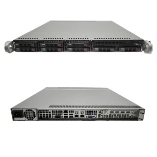 Supermicro CSE-113M 1U 2x Intel Xeon E5-2603 v4 SixCore 1,70GHz 64GB PC4 2x 400GB SSD 2,5 incl. Rail Kit