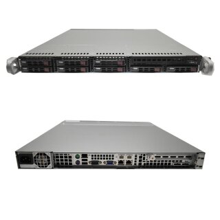 Supermicro CSE-113M 1U 1x Intel Xeon E3-1240 v2 QuadCore 3,40GHz 32GB PC3 2x 240GB SSD 2,5