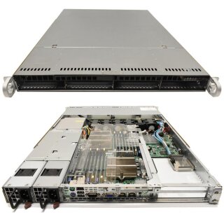 Supermicro CSE-815 1U Rack Server Mainboard H8DGU-F Socket G34 2x CPU Kühler