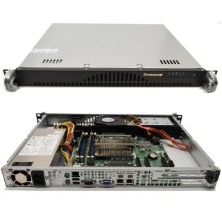 Supermicro CSE-512 1U Rack Server Mainboard X9SCL+-F Xeon E3-1220 V2 CPU 4GB RAM 640GB HDD