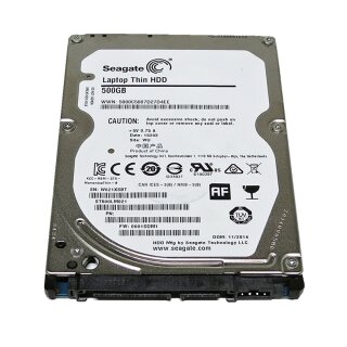 Seagate 500GB 2.5" 7.2K 6G SATA HDD ST500LM021 Laptop Thin7mm