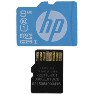 HP DRV 8GB Micro SDHC Flash Media Card 726118-001 BL460c G8 DL380