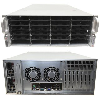 Supermicro CSE846 X8DT3-LN4F Rev. 1.02 1x Xeon E5502 1.87GHz 12GB RAM 32GB SSD Backplane SAS846EL1