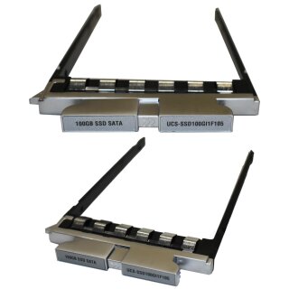 Cisco 2.5 Zoll UCS-SSD100GI1F105 Low Height 7mm SATA SSD drive sled mounted