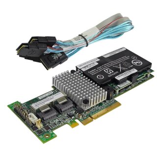 IBM ServeRAID M5015 6 Gb/s RAID Controller 46C8927 +BBU +2x Kabel