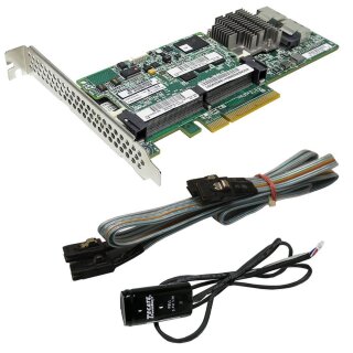 HP Smart Array P420 6G SAS RAID Controller 633538-001 +1GB Cache +SAS Cable +BBU FP