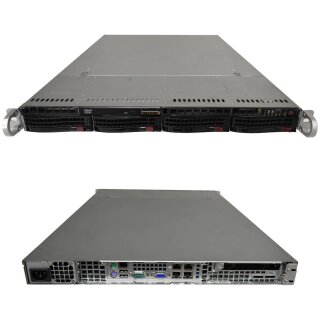 Supermicro CSE-815 1U Rack Server Mainboard X8SIE-LN4F 1x i5-660 DC 3.33GHz CPU 4GB RAM 4x 320GB 3.5 HDD