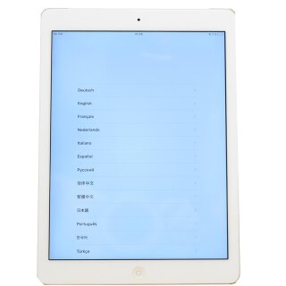Apple iPad Air 32GB A1475 Wi-Fi + Cellular 9,7 Zoll Retina - Silber Weiß 3G 4G
