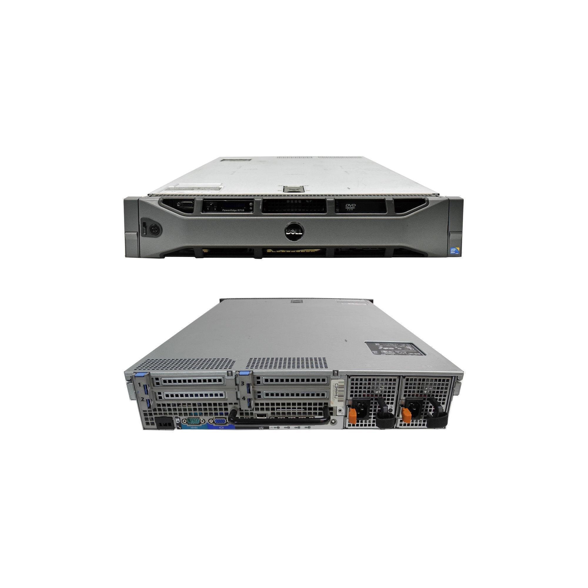 Dell PowerEdge R710 Server 2x Intel Xeon E5620 Quad-Core 2.4 GHz 16GB ...