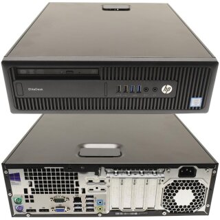 HP EliteDesk 800 G2 SFF Small Form Factor PC i5-6600 CPU 4x 3.30GHz 16GB DDR3 RAM 300GB SATA 2.5 Zoll SSD 3TB SATA 3.5 Zoll HDD
