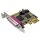 EXSYS EX-44210 Low-profile PCI-Express x1 Parallel Karte EPP/ECP